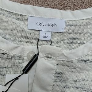 Calvin Klein long sleeve Henley shirt NWT